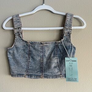 Denim Crop Top